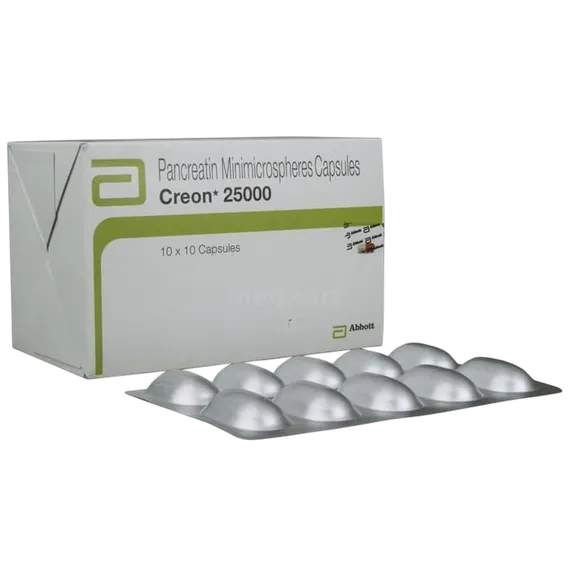 creon 25000 capsule 10's